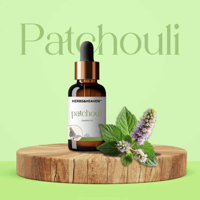 100% Pure & Natural Patchouli Essential Oil – Therapeutic Grade, Steam Distilled for Aromatherapy, Skincare, Haircare & Relaxation