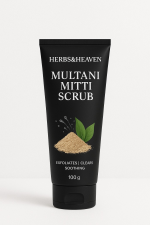 Herbs and Heaven Multani Mitti Scrub – Gentle Exfoliation for Radiant Skin - Image 3