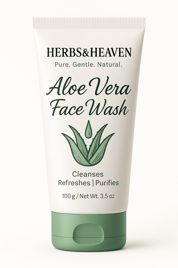 Herbs and Heaven Aloe Vera Facewash – Gentle Care for Soft, Glowing Skin - Image 5